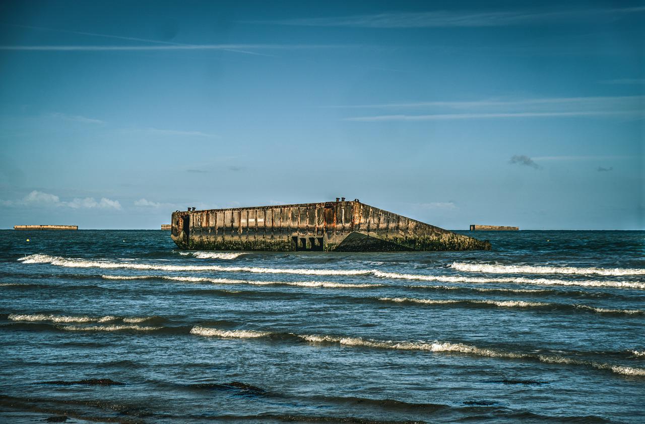 Arromanches plage du débarquement